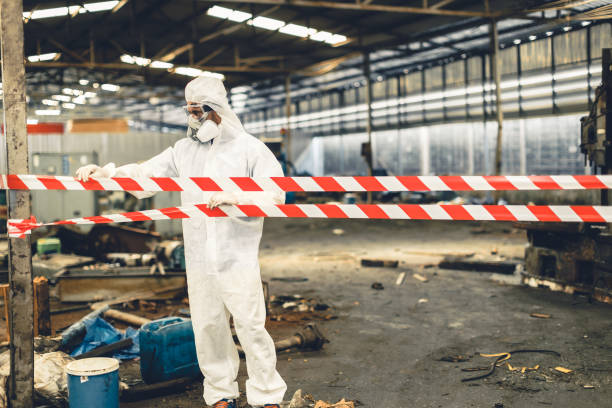 Professional Trauma Scene Cleanup technician working in Oldham, SD